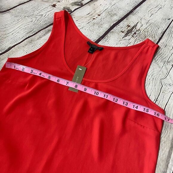 🆕 J CREW | Orange Red Tank Top - Picture 3 of 4